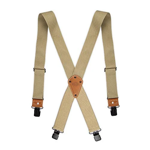 Men's Industrial Strength Suspenders, Khaki, One Size