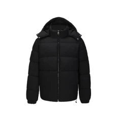 Mens Insulated Puffer Jacket Black XXL