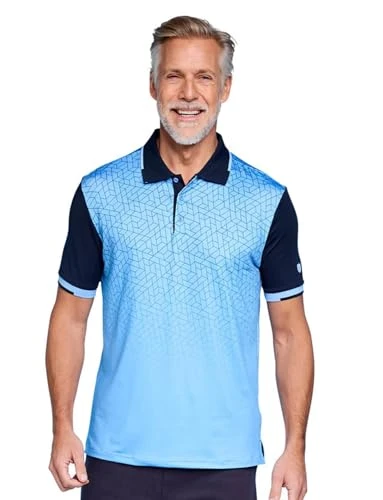 Men's | Island Green Quick-Dry Short Sleeve Golf Polo | Crease-Resistant 4-Way Stretch Fabric | Sk