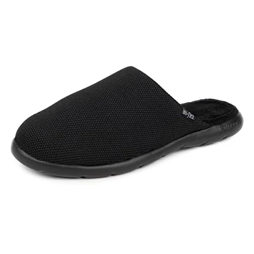 Mens Iso-Flex Textured Mule Slippers