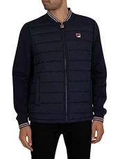 Mens Jacket Marco Puffer Knit Bomber in Peacoat Blue (XL) Mens Jacket Marco Puffer Knit Bomber in Peacoat Blue (XL)