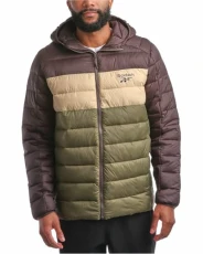 Men's Jacket - Packable Weather Resistant Glacier Shield Quilted Jacket - Insulated Hoodie Jackets for Men (S-XL), Dark Brown, XL
