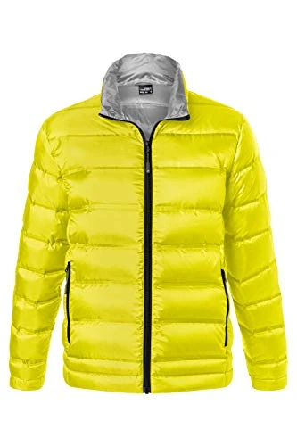 Men's Jacket, Yellow (Yellow/Silver Yellow/Silver), Large