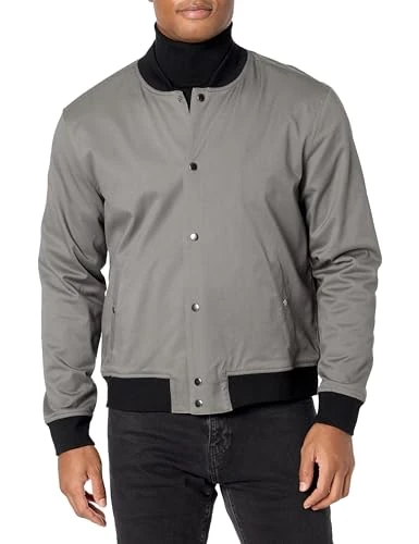 Men's Jakari Button Up Bomber Jacket, Iris Slate/Black Sapphire, XL