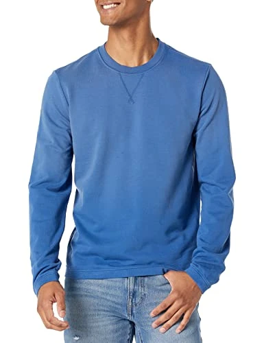 Men's Jaxton Long Sleeve Crew Neck Pullover Sweatshirt, Endless Sky Fade, Medium