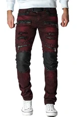 Men's Jeans CD481-bans Bordeaux W38/L30 Men's Jeans CD481-bans Bordeaux W38/L30