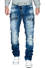 Men's Jeans CD491-bans Blue W36/L32 Men's Jeans CD491-bans Blue W36/L32