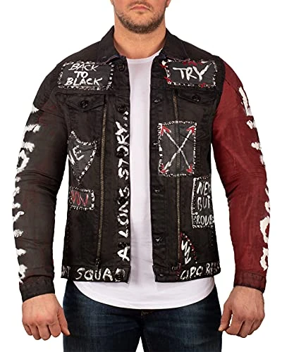 Men's Jeans Jacket CJ248-bans Black S