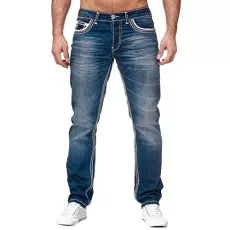 Men's Jeans Regular Fit Solid Denim Pants Straight Leg Flat-Front Pants Stretch Athletic Jeans Casual Work Wear Stylish Wrinkle-Resistant Pants Comfortable Lounge Trousers with Button & Zip Fly XXXL