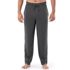 Men's Jersey Knit Sleep Pants Extended Sizes (1 & 2 Packs) Pajama Bottoms, Charcoal Heather, M Men's Jersey Knit Sleep Pants Extended Sizes (1 & 2 Packs) Pajama Bottoms, Charcoal Heather, M