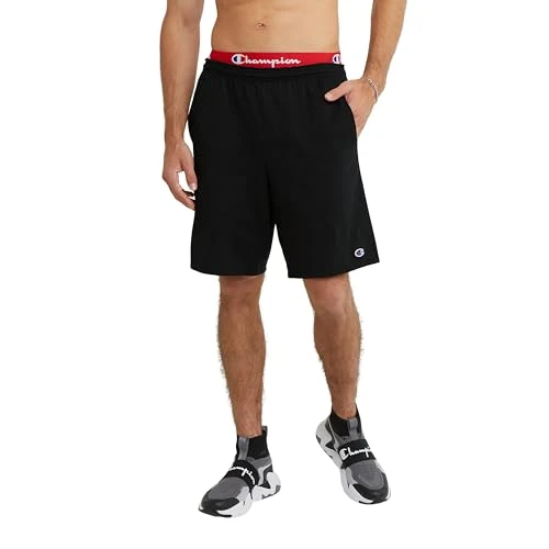 Men's Jersey Short with Pockets, Black, 3X-Large