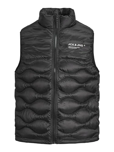 Men's Jjenoah Body Warmer Collar Sn Vest, black, XXL