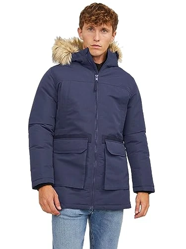 Men's Jjewing Parka Sn, Blazer navy, L