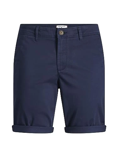 Men's JJIBOWIE JJSHORTS Solid SA STS Shorts, Blazer Navy, L