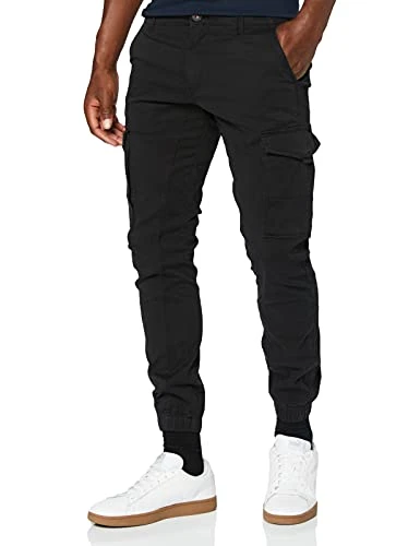 Men's Jjipaul Jjflake Akm 542 Black Noos Trousers, Black, 33W / 30L