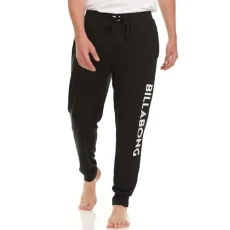 Mens Jogger Pajama Pants, Lightweight Lounge Casual Sleep Pants for Men, Black, Large