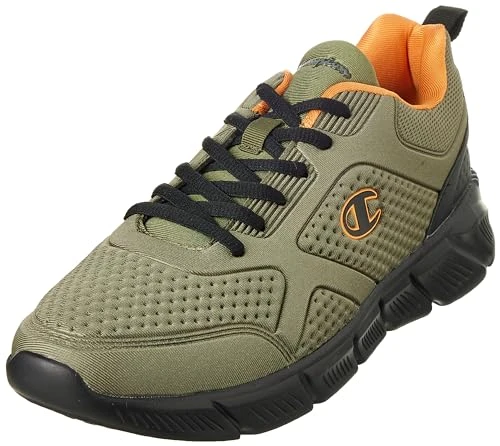 Men's Jolt Sneakers, Verde Nero Arancione Gs521, 10 UK