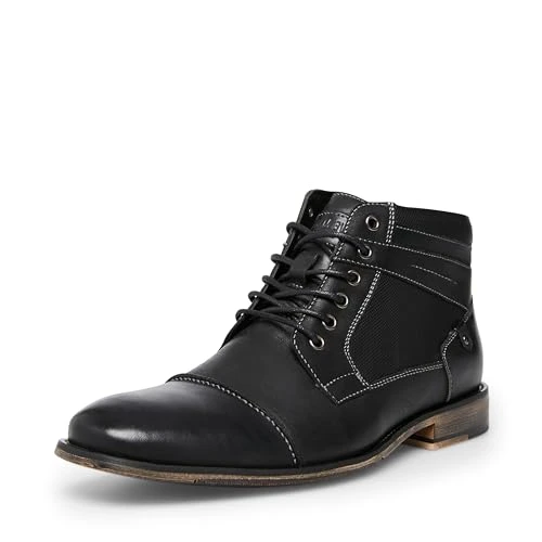 Men's Jotter Combat Boot, Black Leather, 11 UK