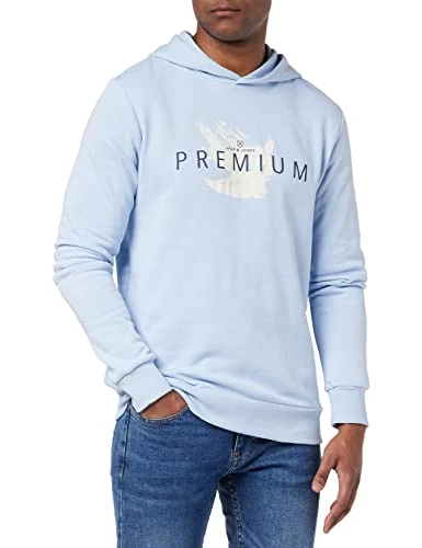 Men's Jprblasplash Print Sweat Hood Fst Sweatshirt, Cashmere Blue, L