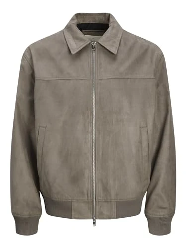 Men's Jprccray Faux Suede Bomber jacket, Falcon, S