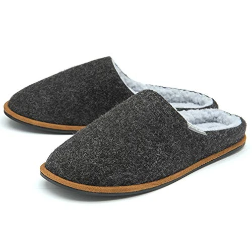 MENS JULIAN MULE SLIPPERS MTO - Dark Grey - UK 9