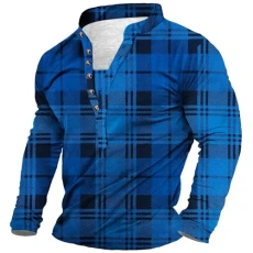 Men's Jumper Plaid Stripe V Neck Shirt Sweatshirt Long Sleeve Blouse Casual Button Down Pullover no Hood Sweaters for Men Autumn Lightweight Basic Tops(A1-Blue,S) Men's Jumper Plaid Stripe V Neck Shirt Sweatshirt Long Sleeve Blouse Casual Button Down Pullover no Hood Sweaters for Men Autumn Lightweight Basic Tops(A1-Blue,S)