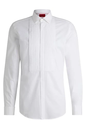 Mens Kamiso Easy-Iron Slim-fit Shirt in Cotton poplin