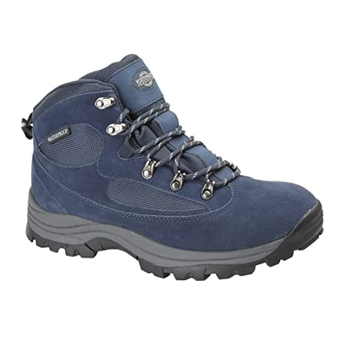 Mens Kendall Waterproof Hiking Walking Lace Up Outdoor Boots (8 UK, Navy)