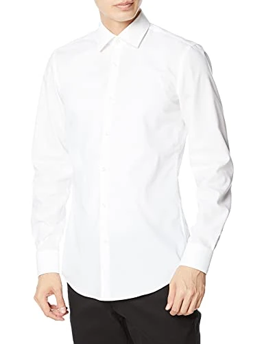 Mens Kenno Shirt, White (Open White 199), 16 UK