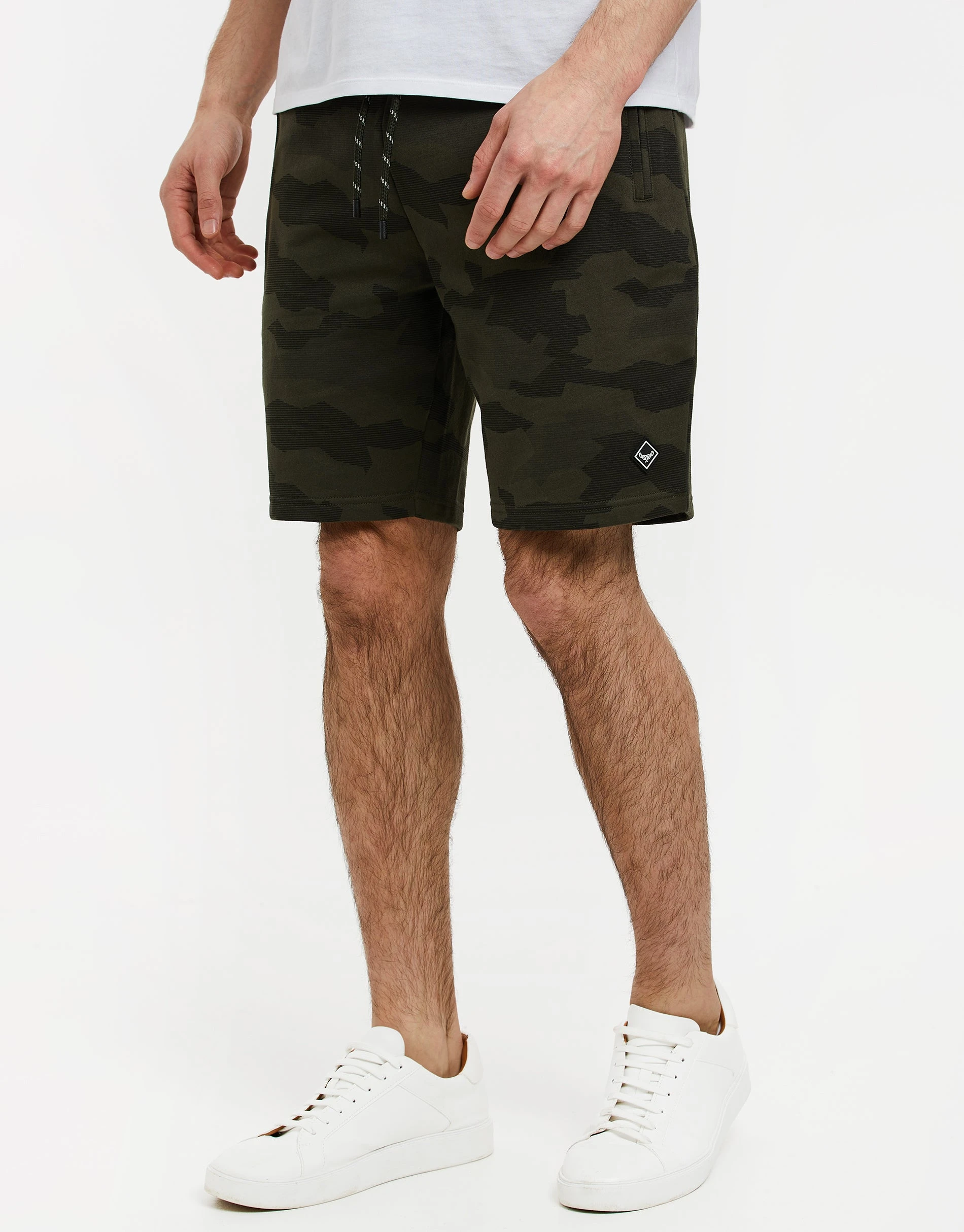 Men's Khaki Camo Sweat Shorts