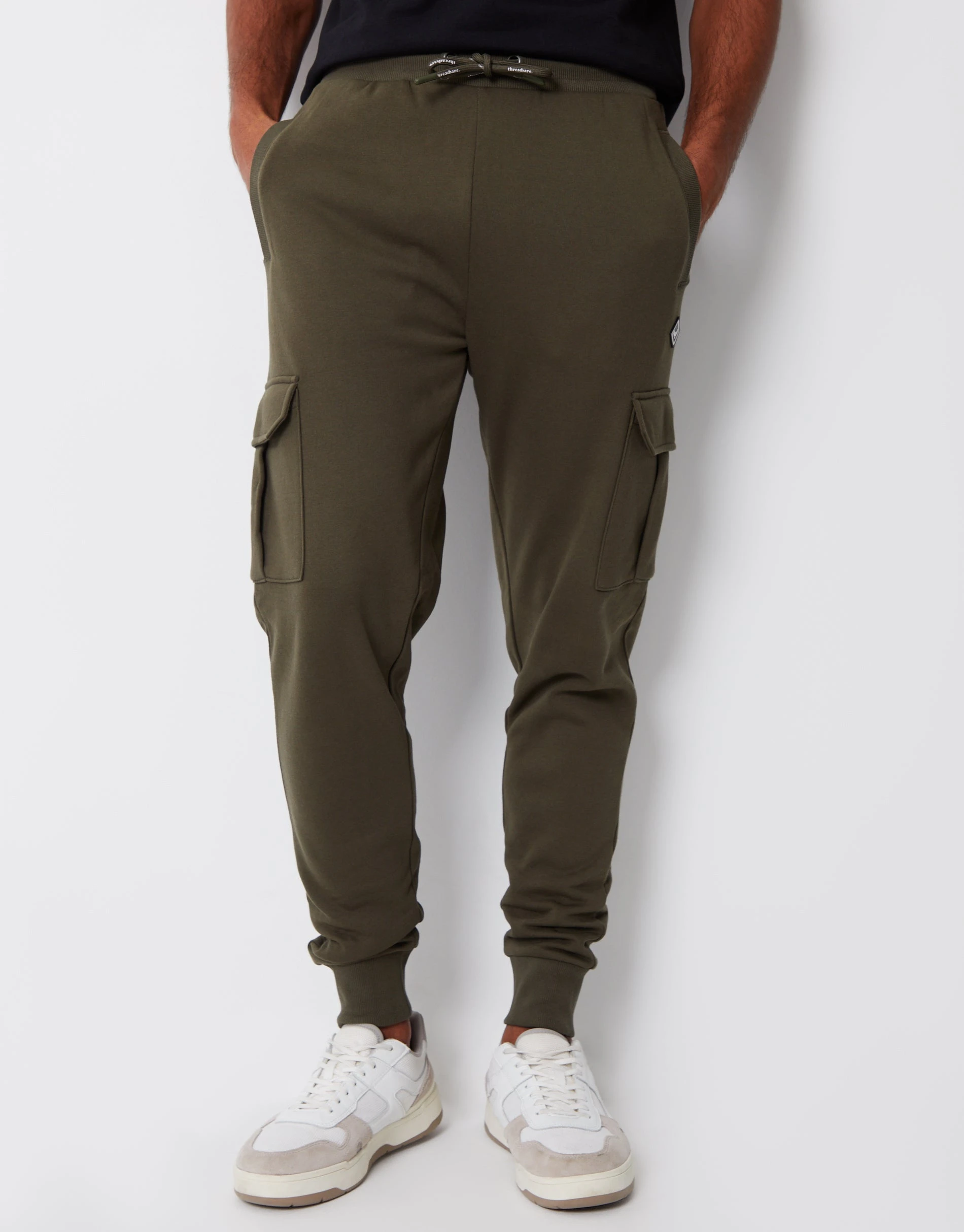 Men's Khaki Cargo Style Joggers