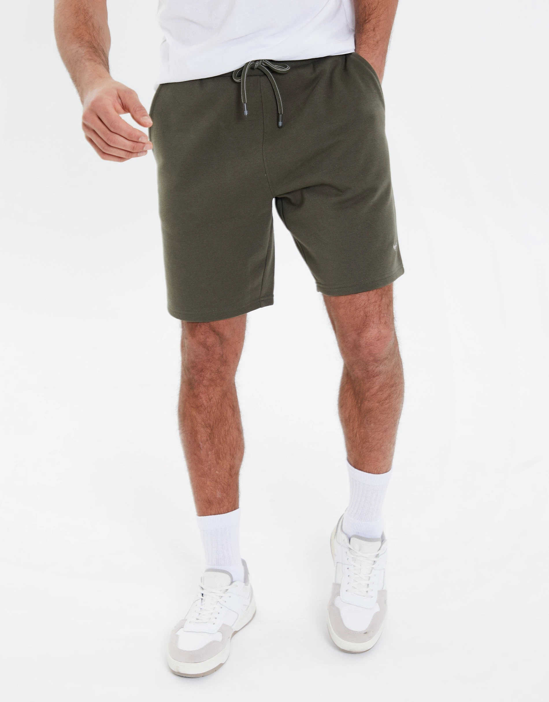 Men's Khaki Fleece Shorts