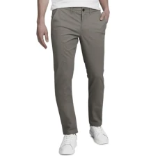 Men's Khaki Pants - Comfort Stretch Slim Fit Chinos, Size 33X32, Vetiver
