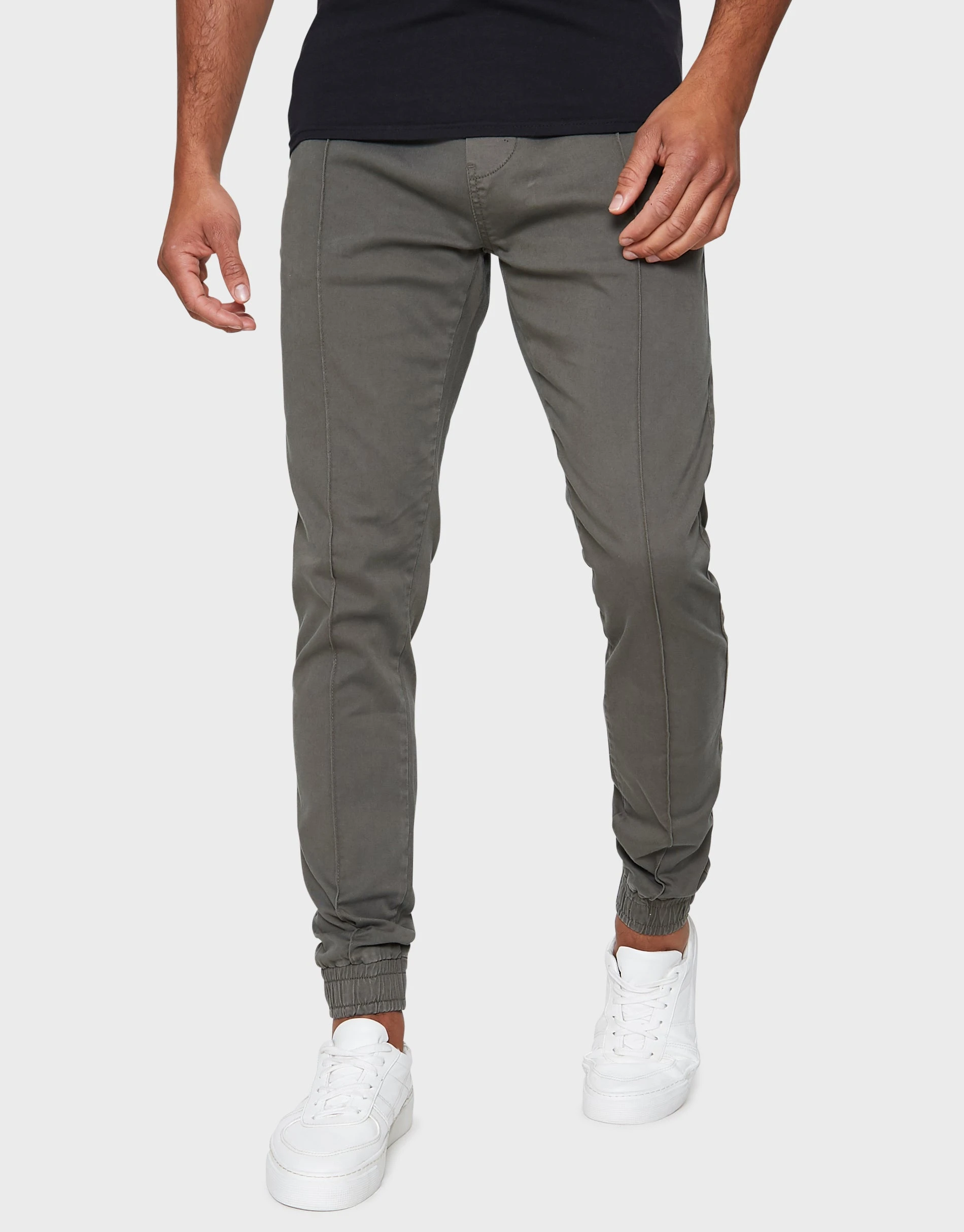 Men's Khaki Slim Fit Trousers