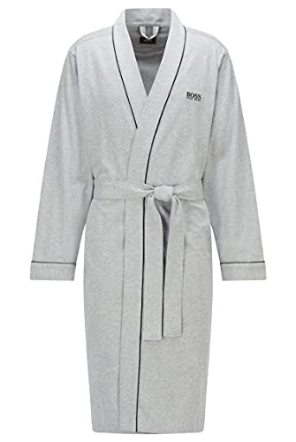 Men's Kimono BM Bathrobe, Grau (Medium Grey 33), M