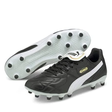 Mens King Cup FG Adults Football Boots Lace Up Black/White 7.5 (41)