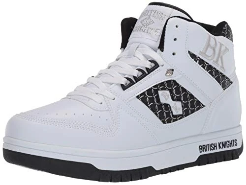 Men's Kings Sl Sneaker, White/Black/Silver, 11 UK