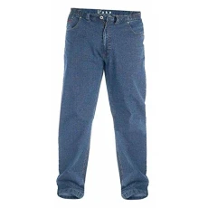 Mens Kingsize Bailey Elasticated Waist Jeans (48S) (Blue)