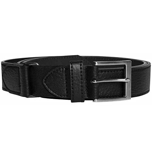 Mens Kingsize Xtenda Bonded Leather Belt - Black - 52