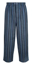 Mens Kingston Pyjama Trouser Bottoms (Pack of 2) 100% Cotton Blue Stripe XL Mens Kingston Pyjama Trouser Bottoms (Pack of 2) 100% Cotton Blue Stripe XL