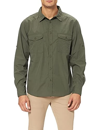 Mens Kiwi Ls Hiking Shirt, Cedar, L EU