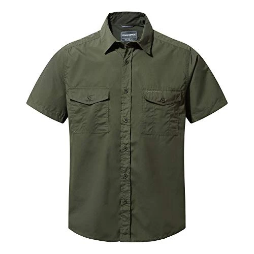 Mens Kiwi Short Sleeve Hiking Shirt, Cedar, L EU