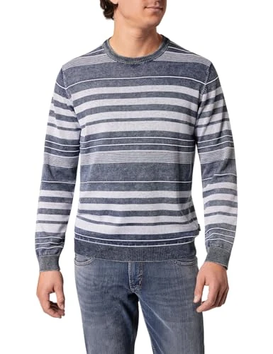 Men's Knitted Jumper Knit 1/1 Crew Neck | Men's Basic Sweater | Stand-Up Collar | High Neck | Zip | 