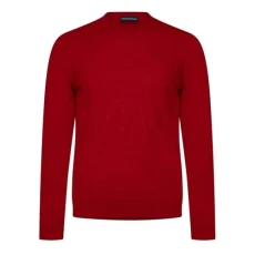 Mens Knitted Jumper Red XL