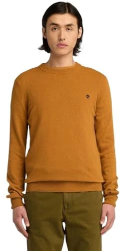 Men's Knox River TFO Wool Blended Crew Neck Sweater Wheat Boot Sweatshirt, M