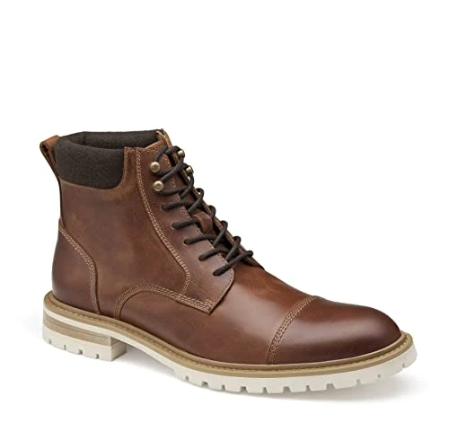 mens Lace Up Boots Lace Up Boots, Cognac Full Grain, 11