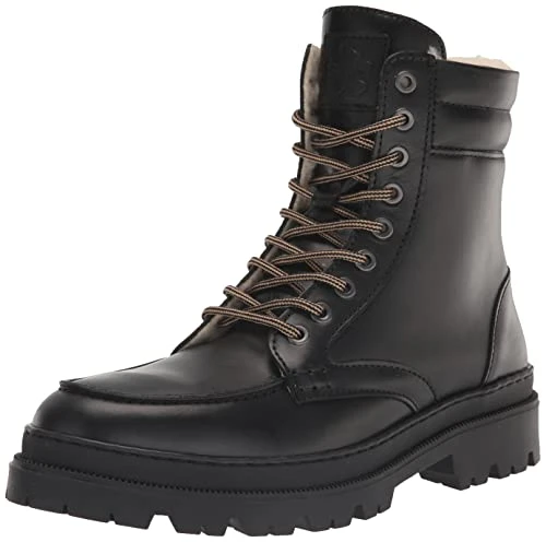 Men's Lace up Fashion Boot, Jet-Black, 7