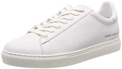 Men's Lace Up Low-Top Sneakers, White (White 00001), 9.5 UK Men's Lace Up Low-Top Sneakers, White (White 00001), 9.5 UK