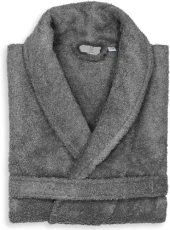 Mens Ladies 100% Cotton Terry Towelling Shawl Collar Bathrobe Dressing Gown Bath Robe