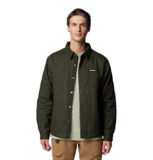 Men's Landroamer Quilted Shirt Jacket, Greenscape, S